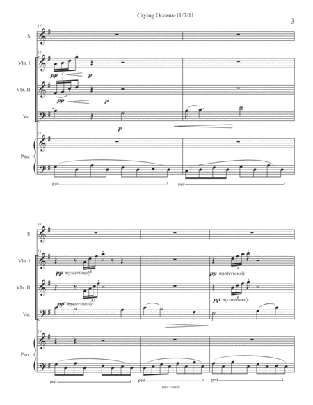 Crying Oceans (Full Score/Score Only)