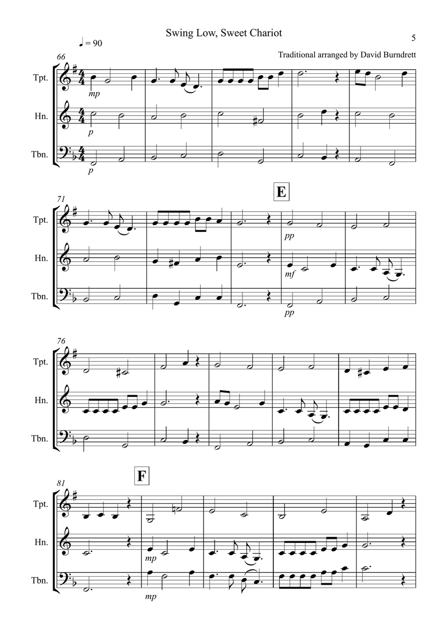 8 Easy Trios, for Brass Brass Ensemble scores gallery preview page 5