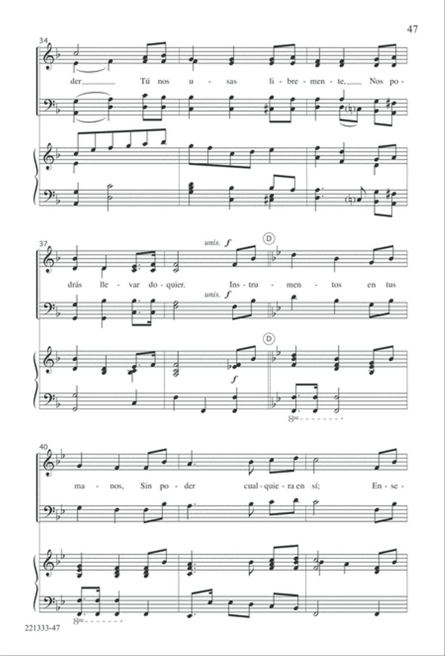 Siervos de Jesus Siervos de Jesus 4-Part scores gallery preview page 51