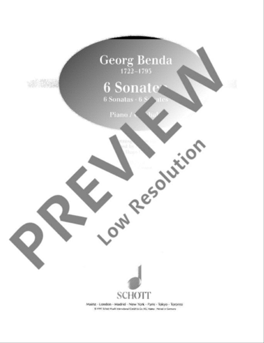 Six Sonatas Harpsichord scores gallery preview page 2