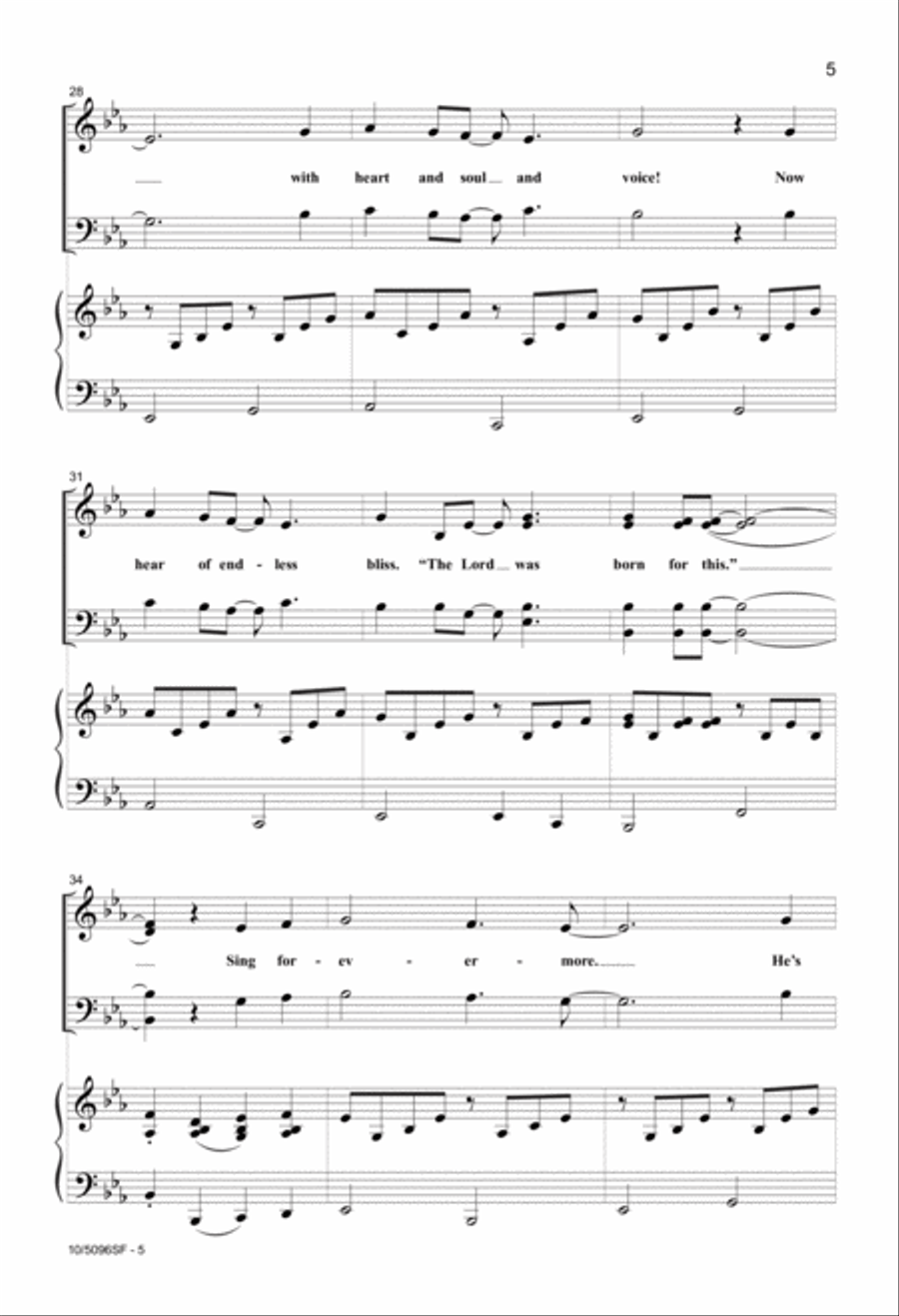 Christian Friends, Rejoice! 4-Part scores gallery preview page 5