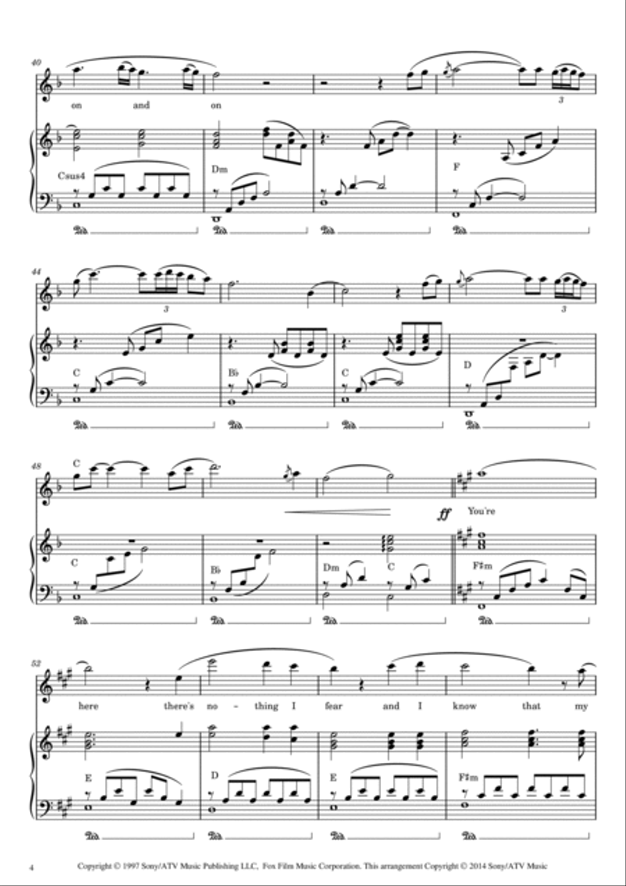My Heart Will Go On (love Theme From 'titanic') Flute Solo scores gallery preview page 4