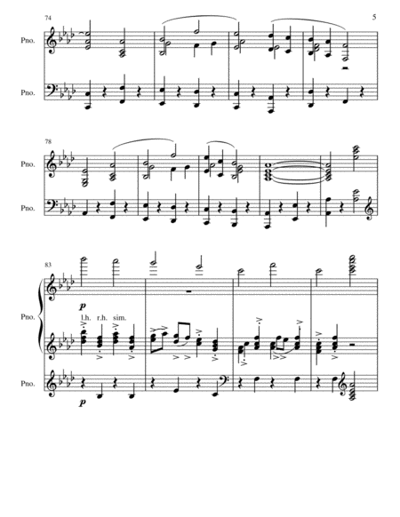 March from Holst's Suite Number 1 in Eb - Arranged for Piano image number null