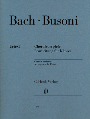Book cover for Chorale Preludes (Johann Sebastian Bach)