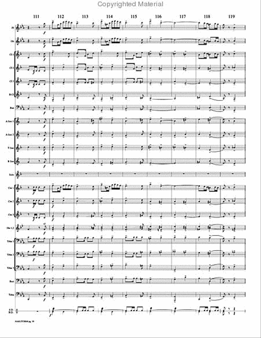 Hailstorm Hailstorm Concert Band scores gallery preview page 21