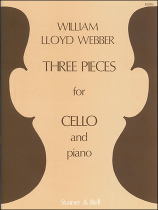 Book cover for Three Pieces for Cello and Piano