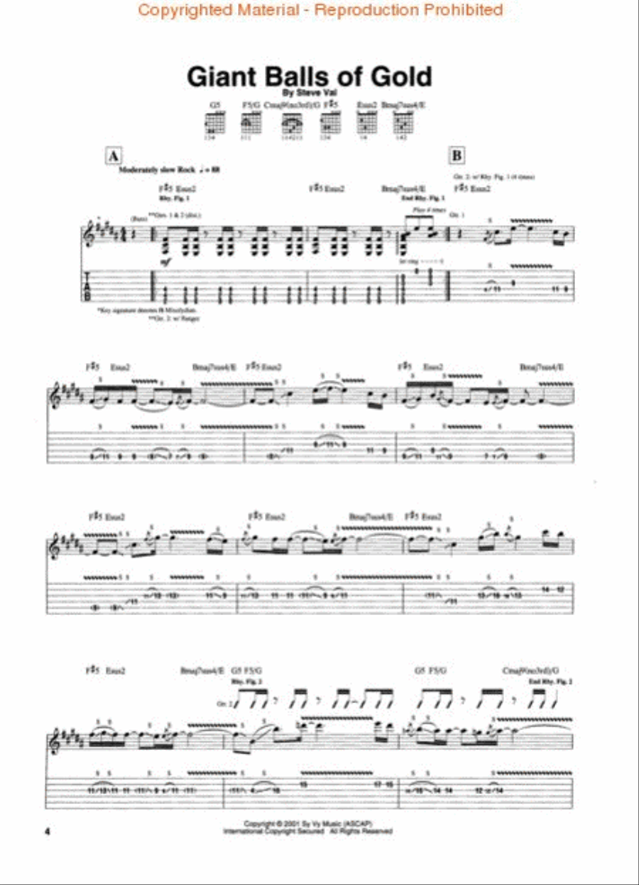 Steve Vai - Alive in an Ultra World Electric Guitar scores gallery preview page 2