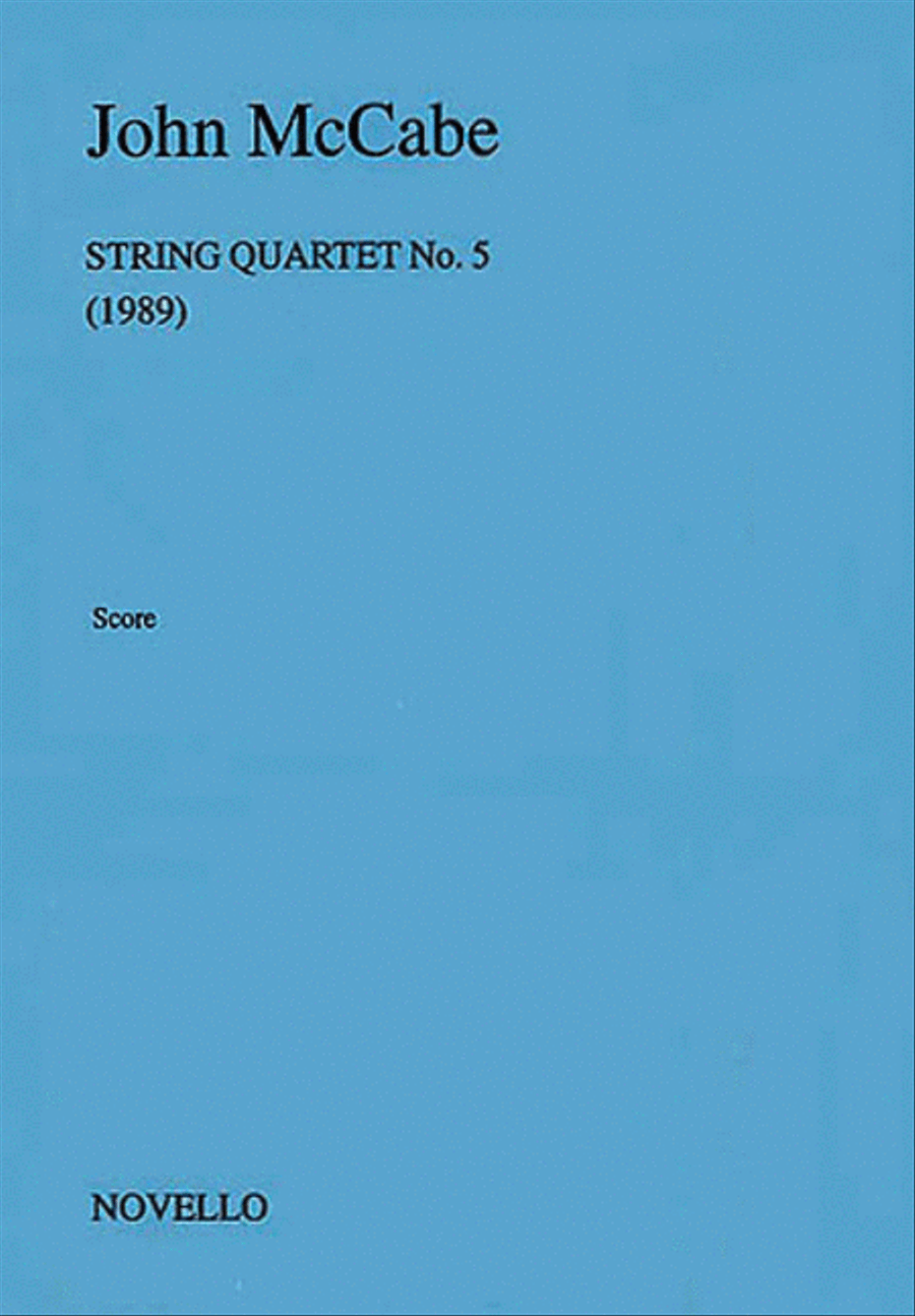 McCabe: String Quartet No. 5 (Score) String Quartet scores gallery preview page 1