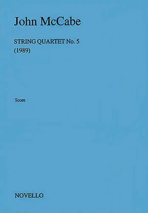 Book cover for McCabe: String Quartet No. 5 (Score)