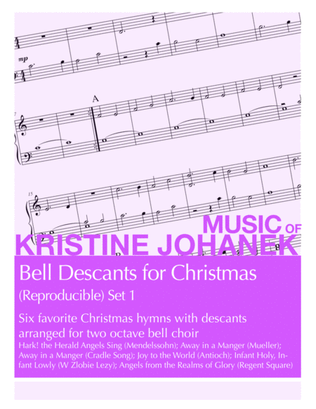 Book cover for Bell Descants for Christmas (Reproducible) Set 1 (2 octaves)