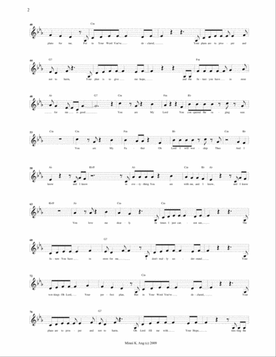 You are my Lord You are my Lord Voice Solo scores gallery preview page 2
