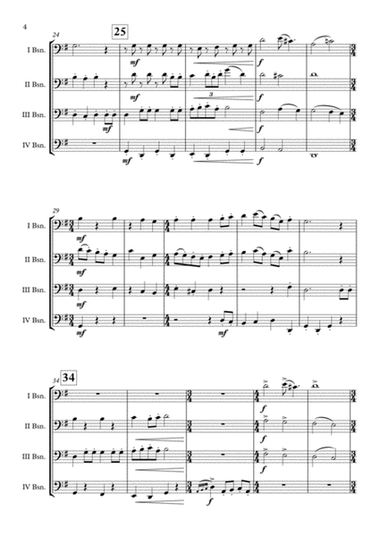 "The Twelve Days Of Christmas" Bassoon Quartet arr. Adrian Wagner image number null