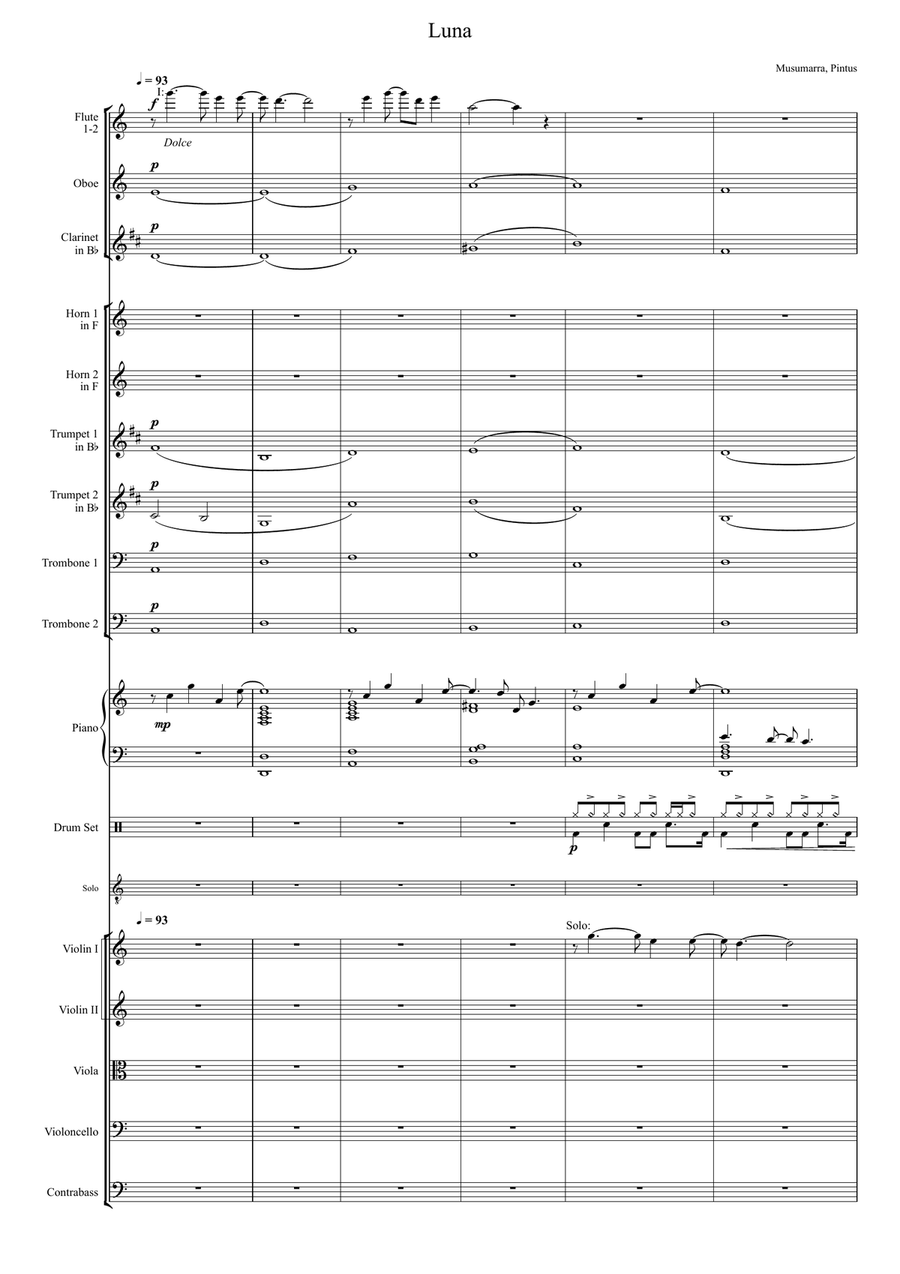 Luna Full Orchestra scores gallery preview page 1