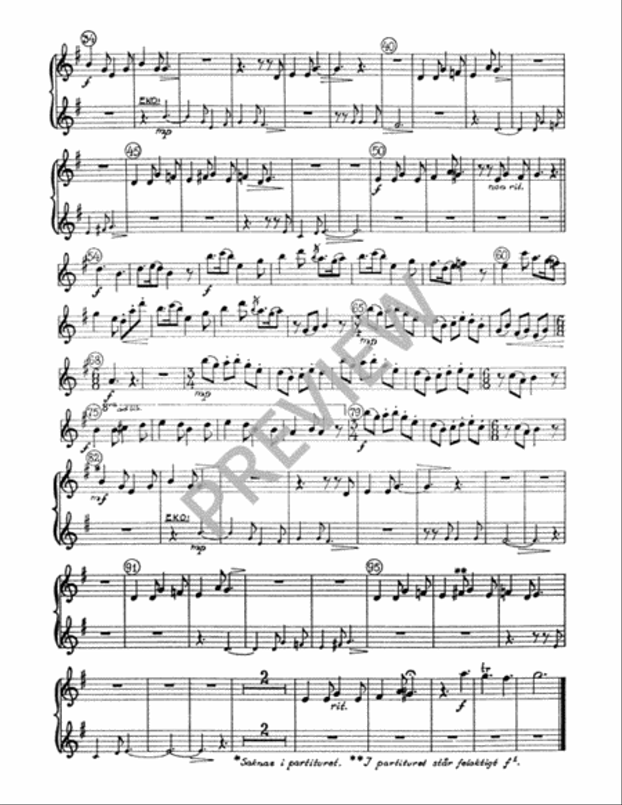 Gaudete (Instrumental Parts) Bassoon scores gallery preview page 13