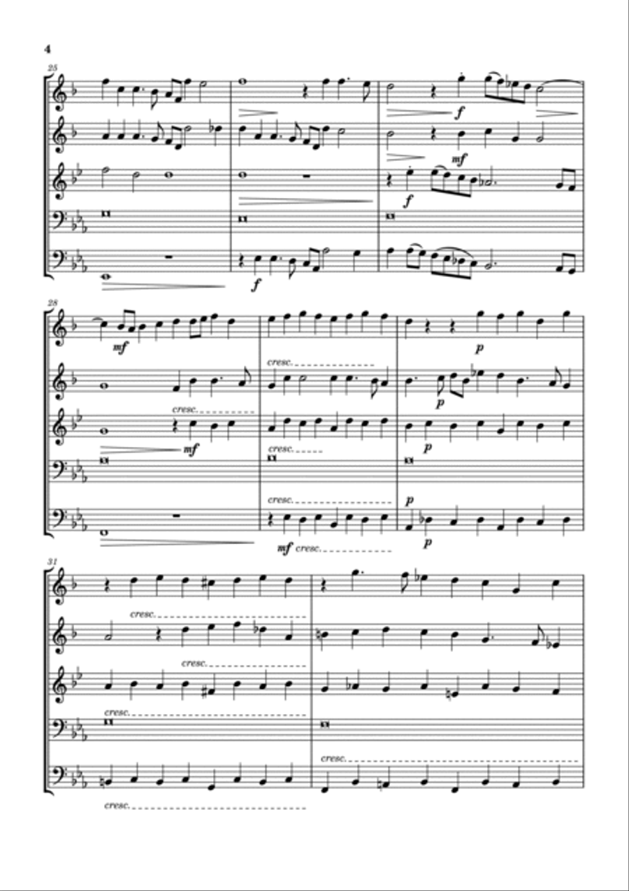 Sinfonia 4 a 5 Horn scores gallery preview page 4