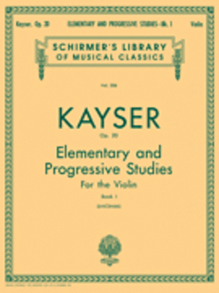 Book cover for 36 Elementary & Progressive Studies, Op. 20 – Book 1