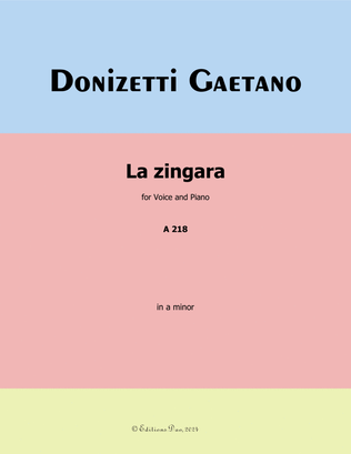 La Zingara, by Donizetti, in a minor