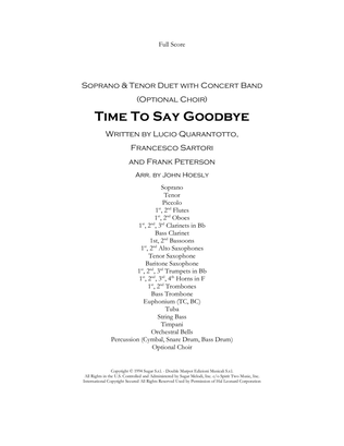 Book cover for Time To Say Goodbye