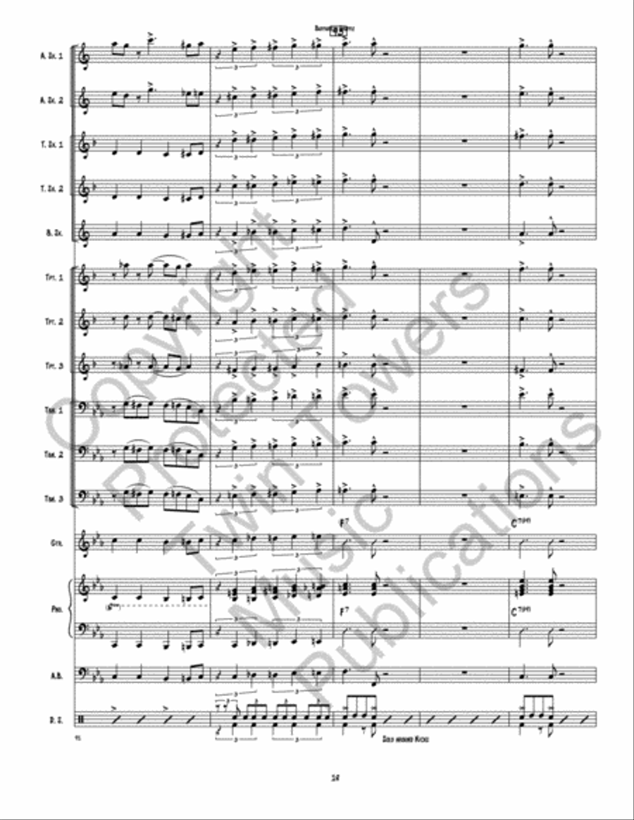 Buffarilla Shuffle Jazz Ensemble scores gallery preview page 19