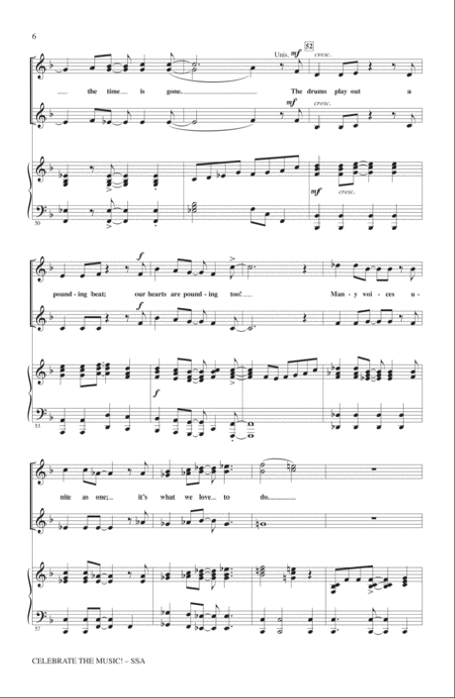 Celebrate The Music! SSA scores gallery preview page 5