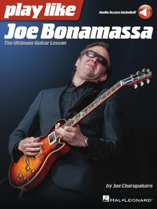 Book cover for Play like Joe Bonamassa
