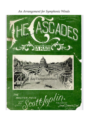 Book cover for Scott Joplin: The Cascades (A Piano Rag) - symphonic wind dectet