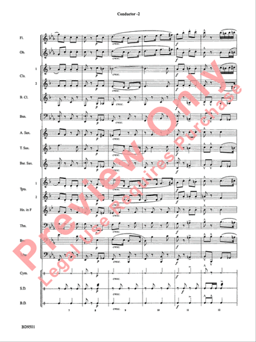The Chimes of Liberty The Chimes of Liberty Concert Band scores gallery preview page 4