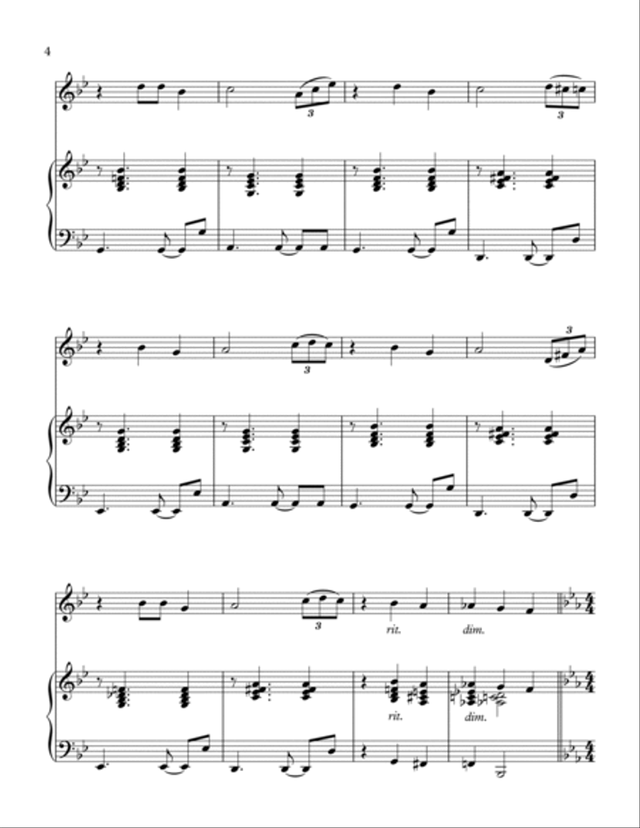 Ol' Man River Clarinet Solo scores gallery preview page 5