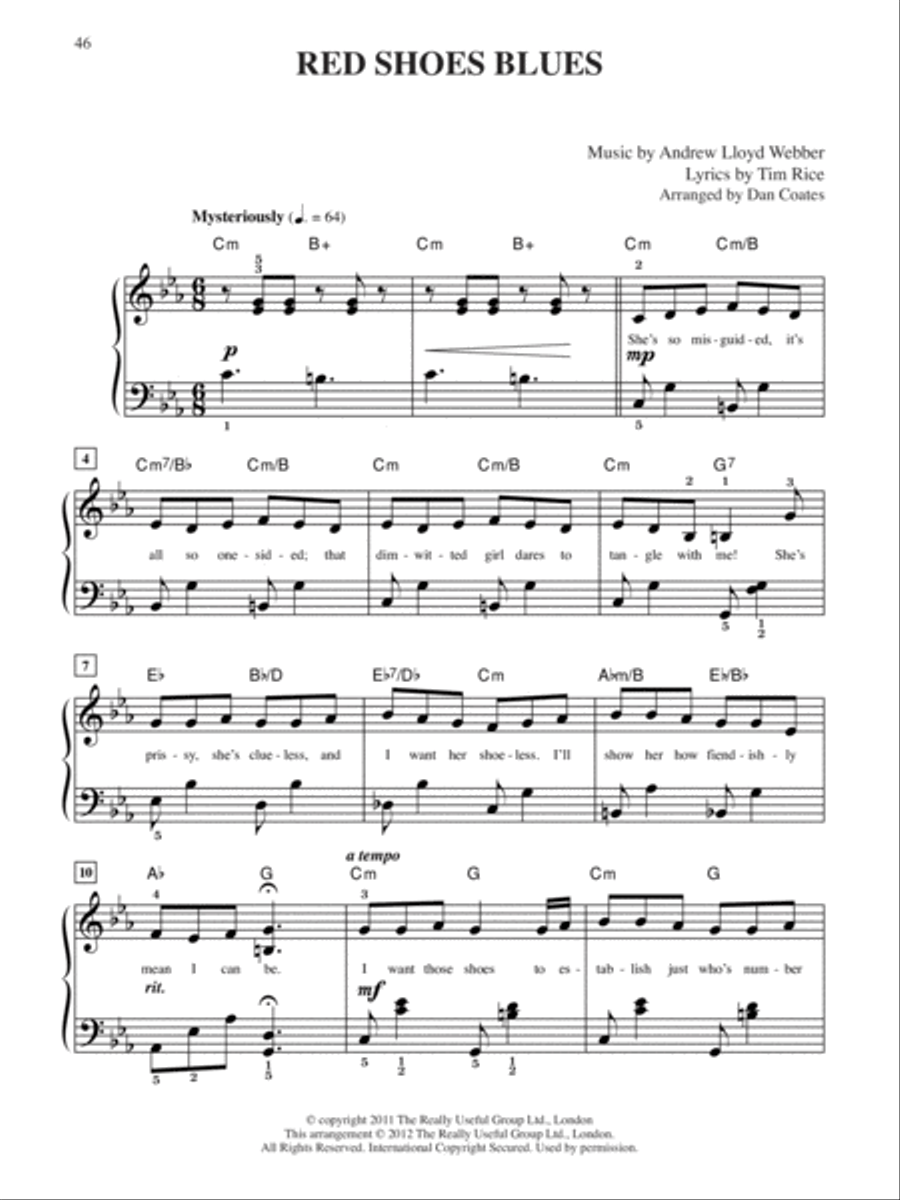 The Wizard of Oz -- Selections from Andrew Lloyd Webber's New Stage Production Easy Piano scores gallery preview page 4