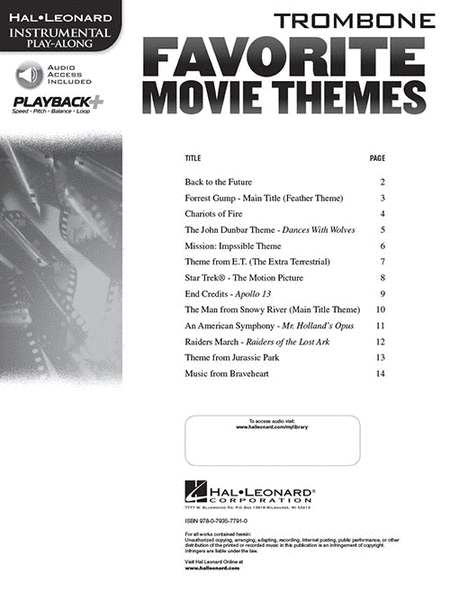 Favorite Movie Themes image number null