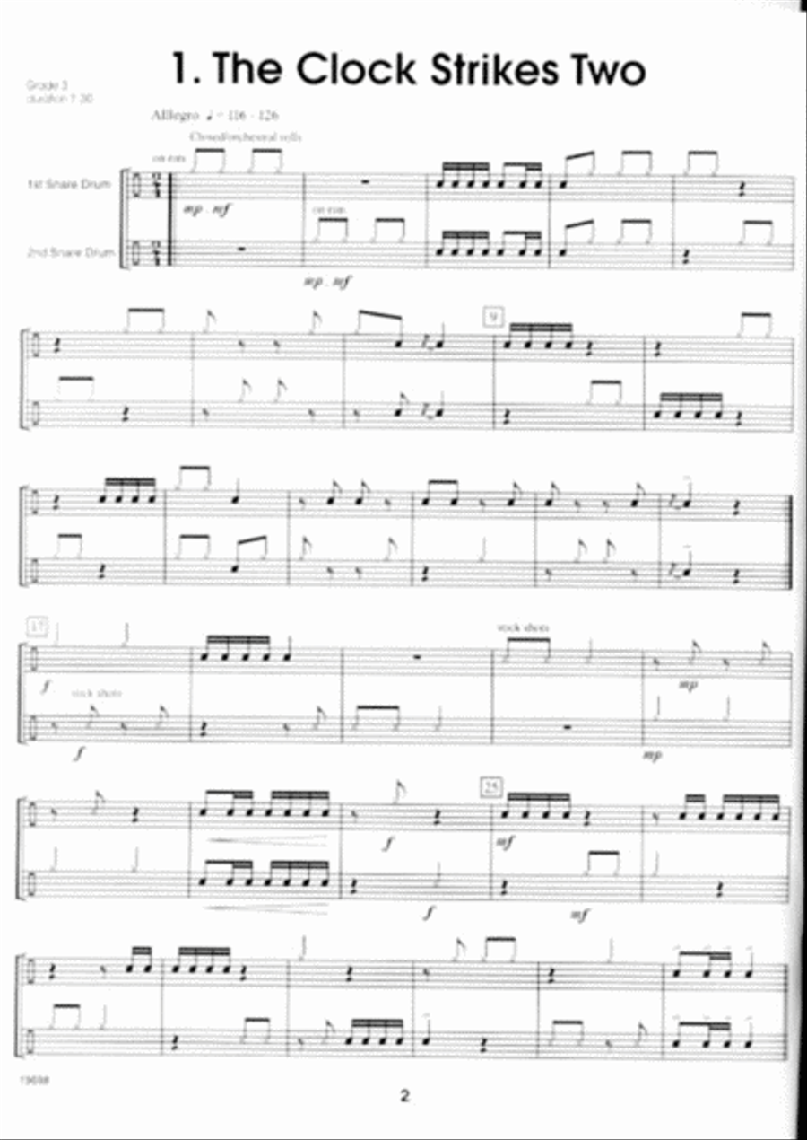 More Contest Duets For Intermediate Snare Drummers Snare Drum scores gallery preview page 2