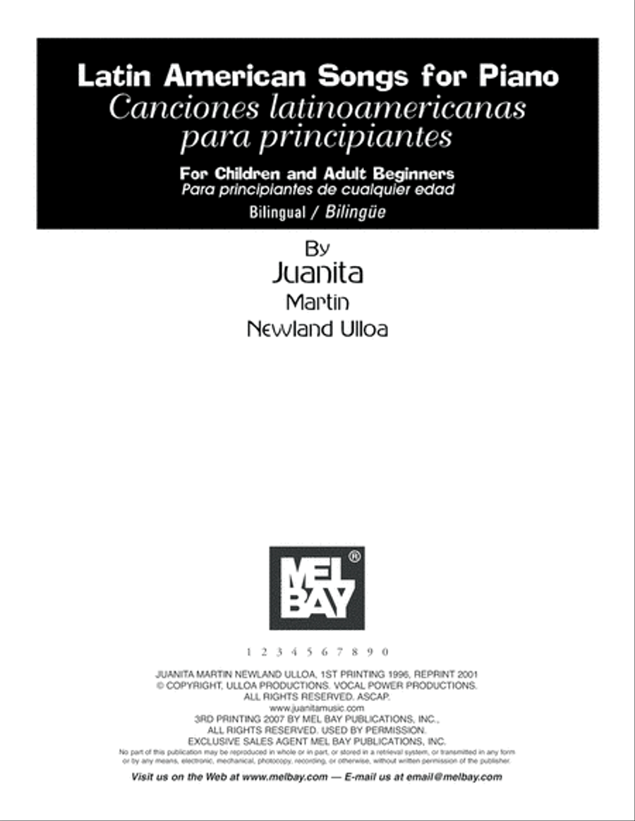 Canciones latinoamericanas para principiantes Easy Piano scores gallery preview page 2