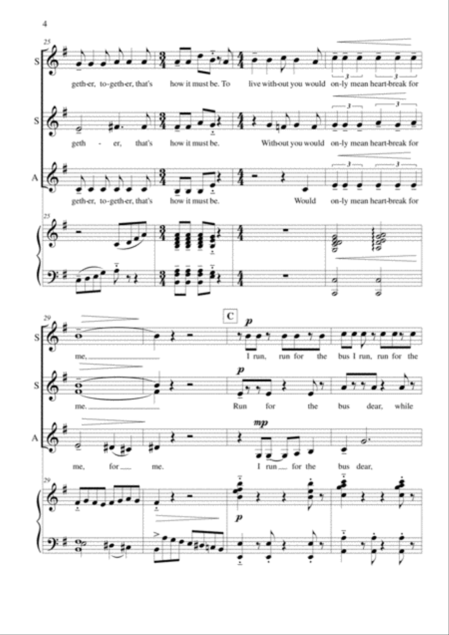 I Say A Little Prayer SSA scores gallery preview page 4