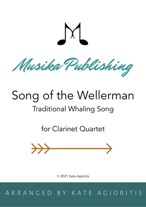 Book cover for Wellerman (Song of the Wellerman) - for Clarinet Quartet