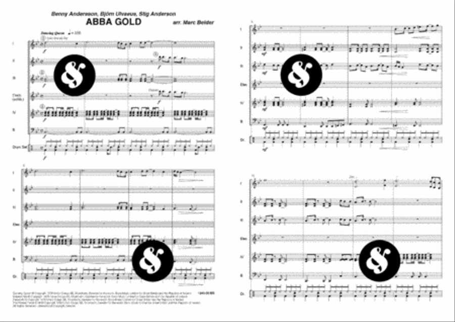 Abba Gold Accordion Orchestra scores gallery preview page 2