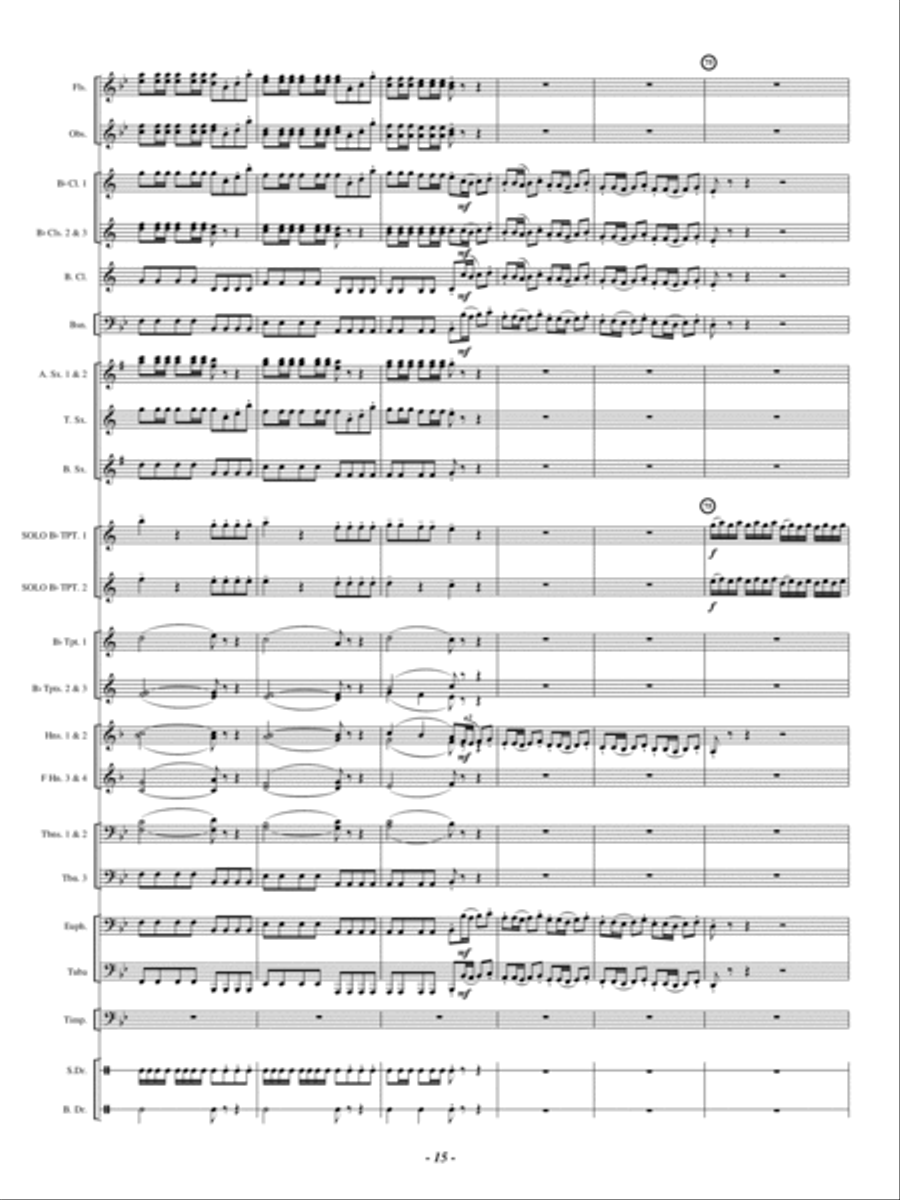 Double Concerto Double Concerto Concert Band scores gallery preview page 14