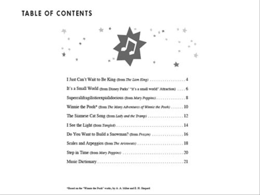 PreTime® Piano Disney Piano Method scores gallery preview page 3