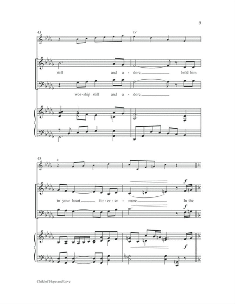 Child of Hope and Love 2-Part scores gallery preview page 10