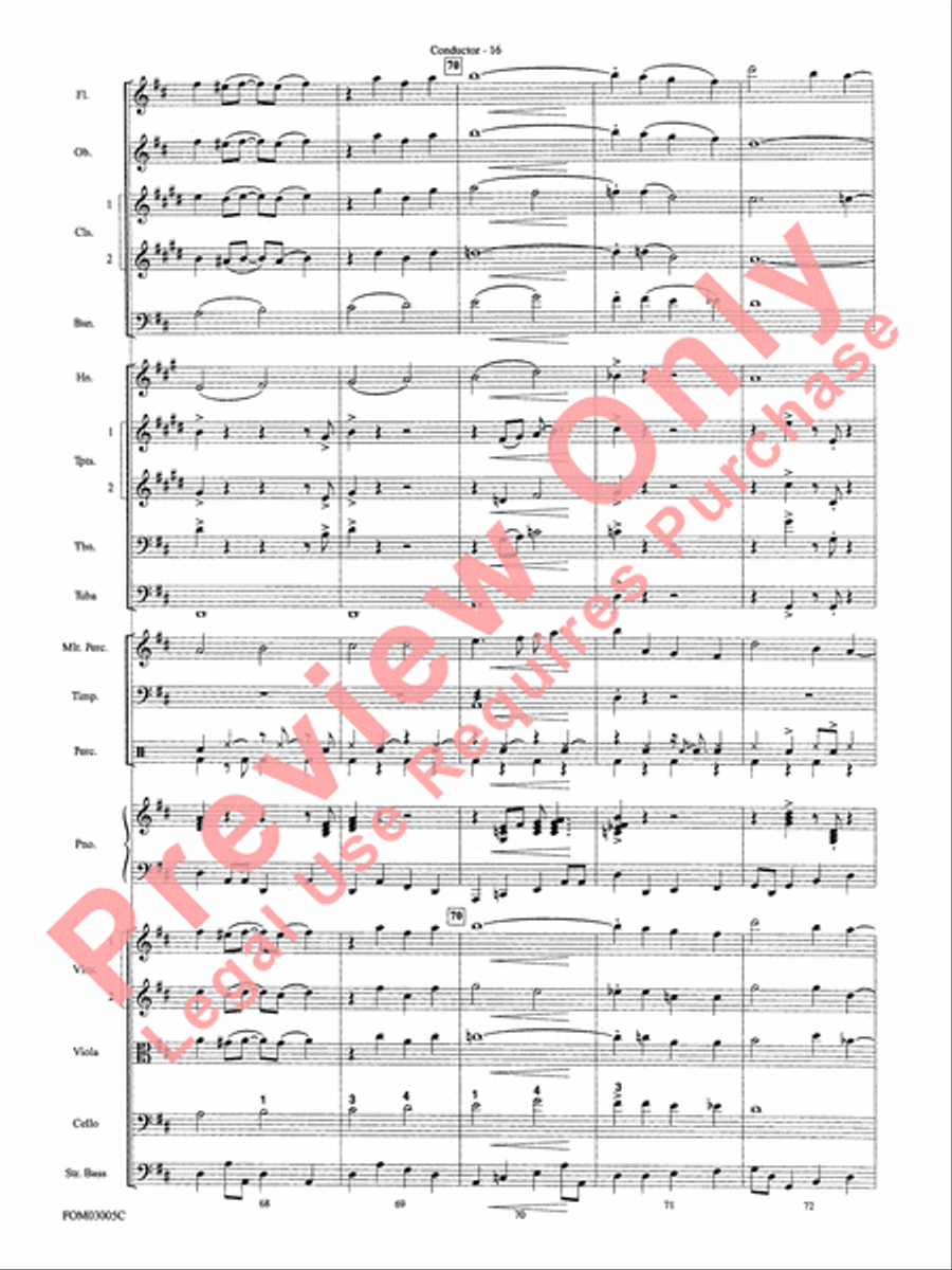 New York, New York, Theme from Full Orchestra scores gallery preview page 18