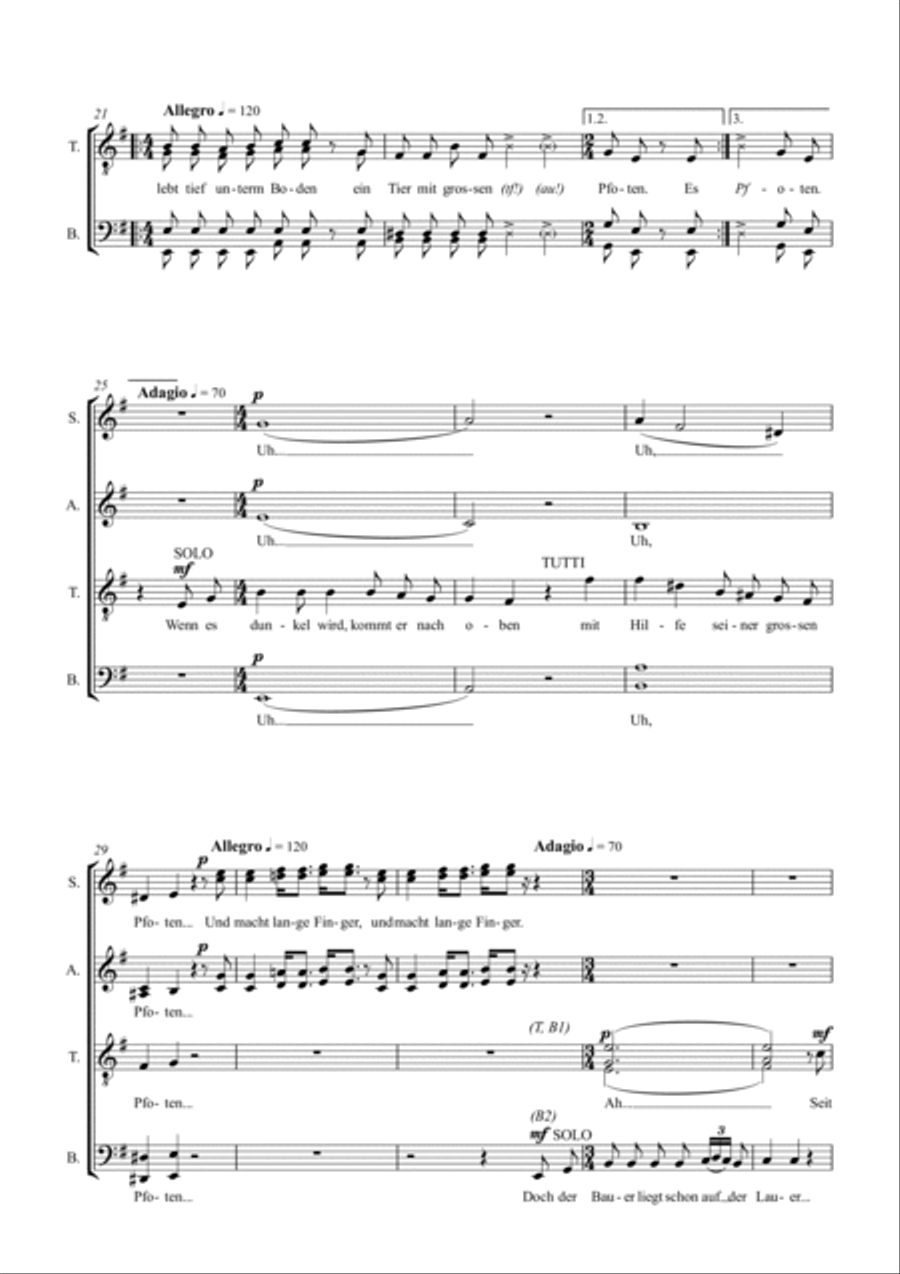 Maulwurf Maulwurf Choir scores gallery preview page 2