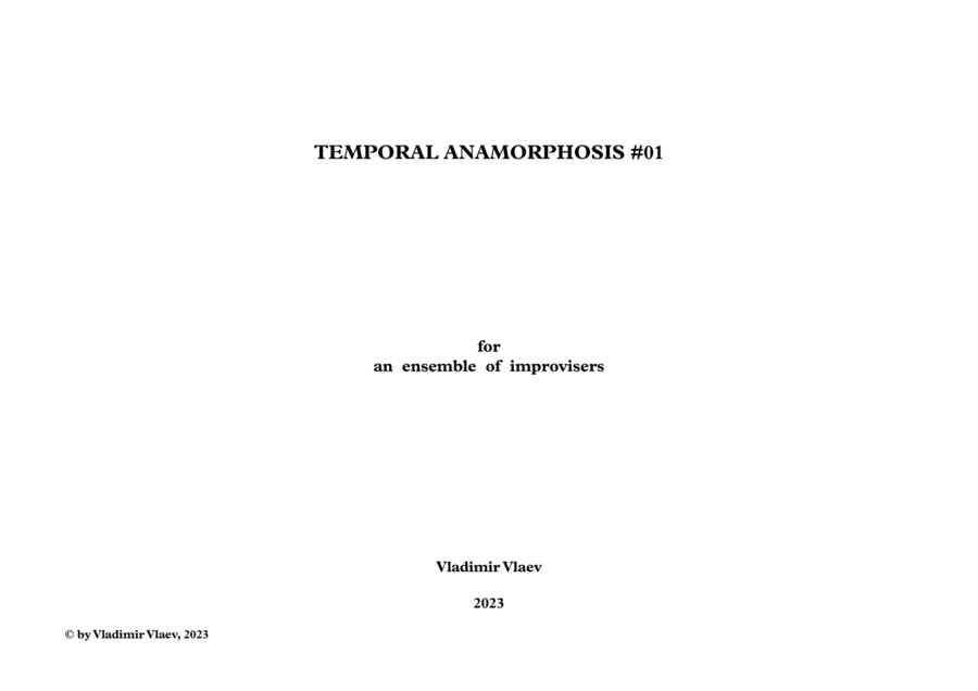 Anamorphosis #01 - Score Only