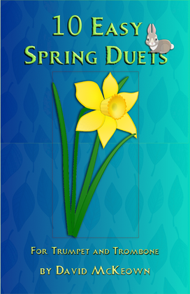 Book cover for 10 Easy Spring Duets for Trumpet and Trombone