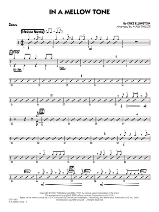 Book cover for In a Mellow Tone (arr. Mark Taylor) - Drums
