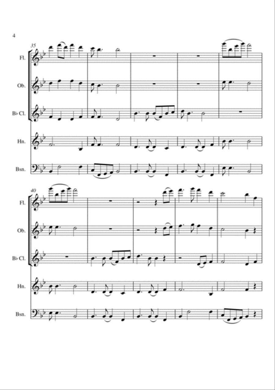 Bound for South Australia Woodwind Quintet scores gallery preview page 5