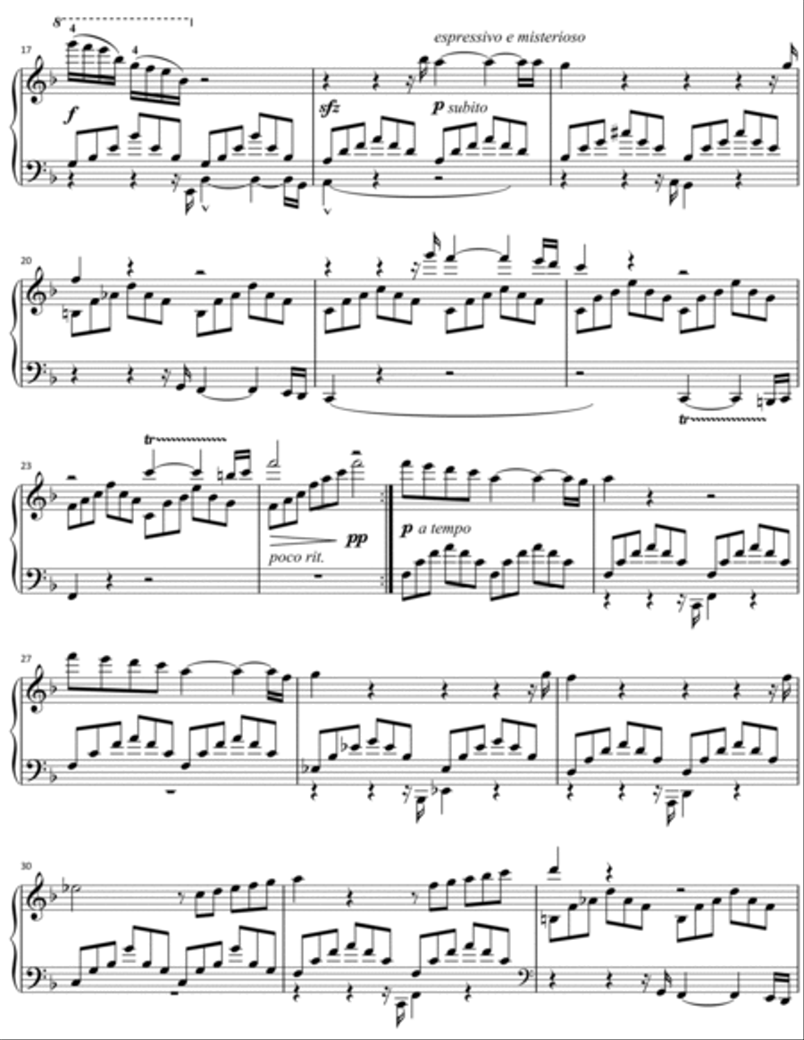 Nocturne of Hope Piano Solo scores gallery preview page 2