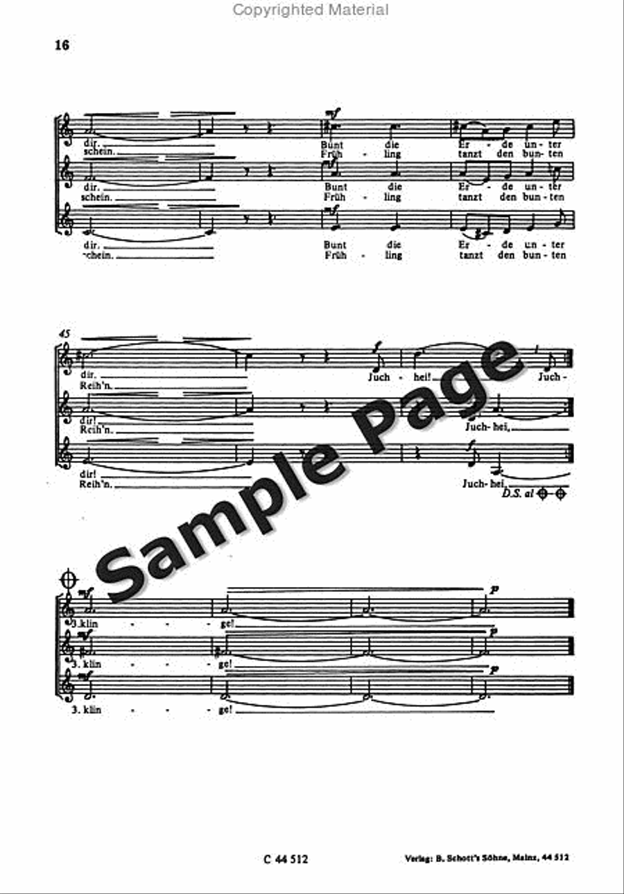 Kleinen Jahreszeiten Ch Score