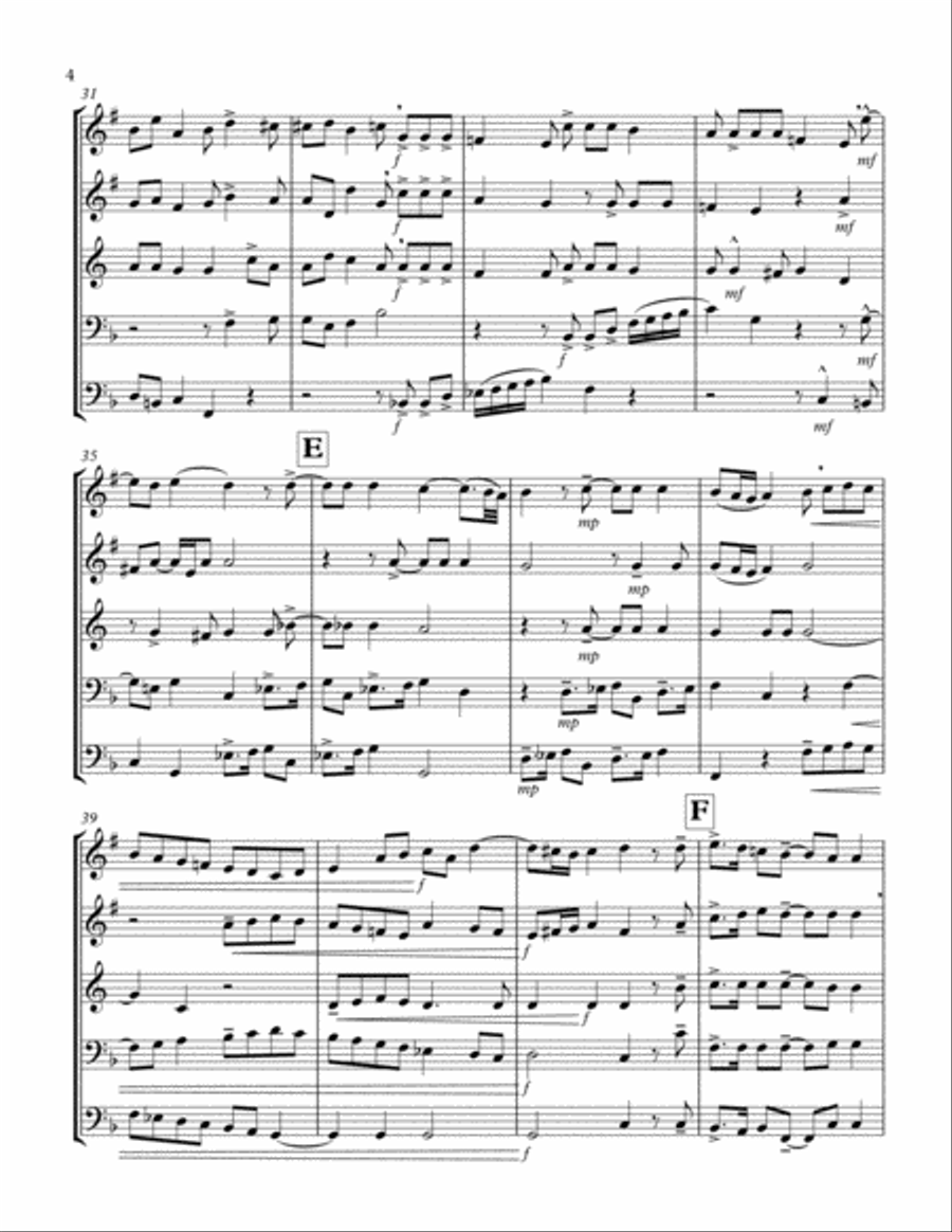 Cantate Domino Brass Ensemble scores gallery preview page 4