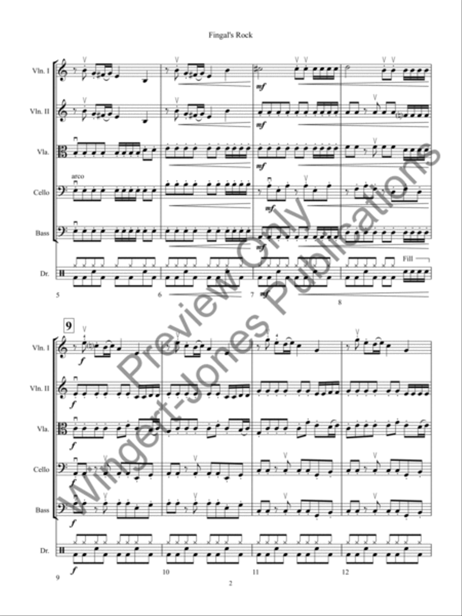 Fingal's Rock Fingal's Rock String Orchestra scores gallery preview page 5