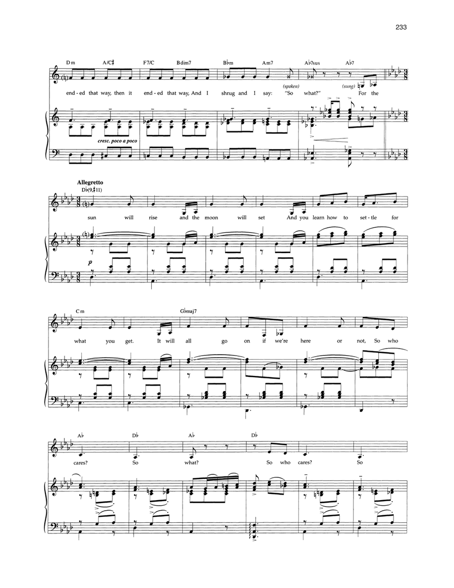 So What? (from Cabaret) Voice scores gallery preview page 4