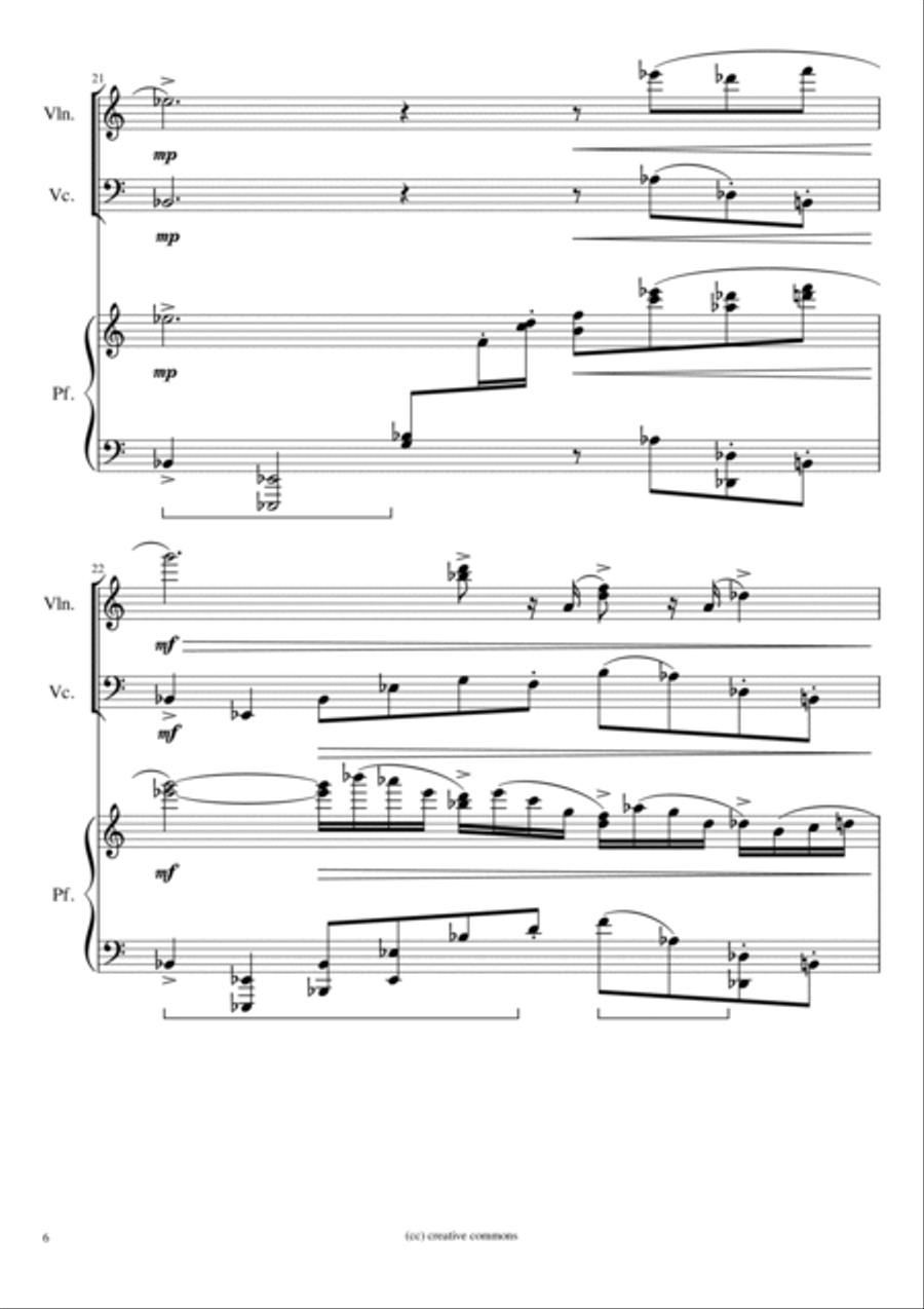 Trio Opus 15 Piano Trio scores gallery preview page 6